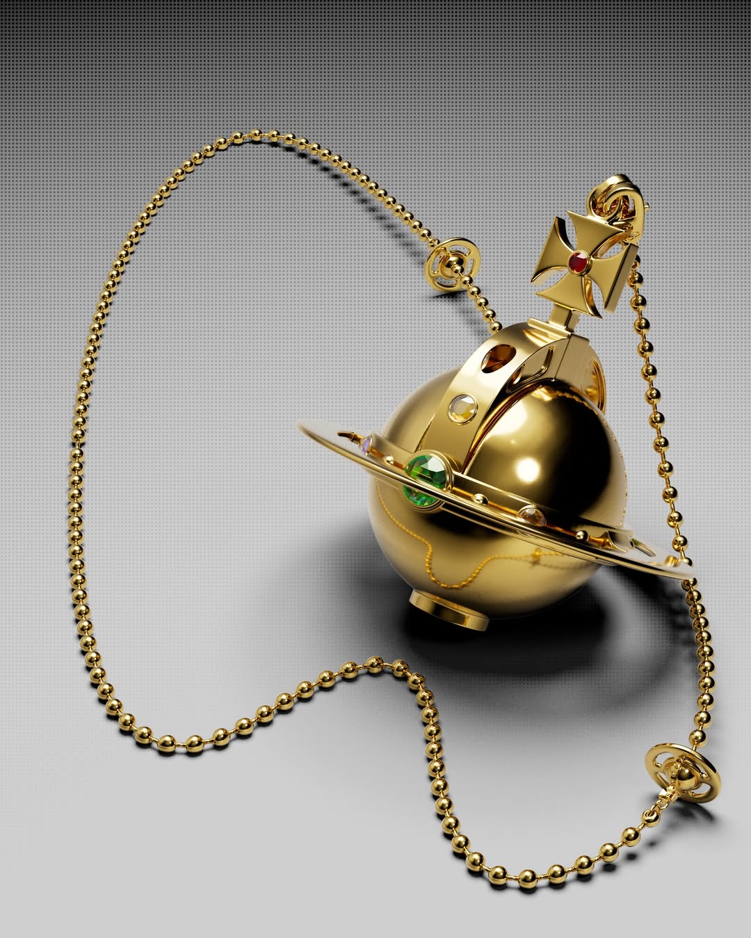 비비안 웨스트우드의 우주선 모양의 오브 펜던트